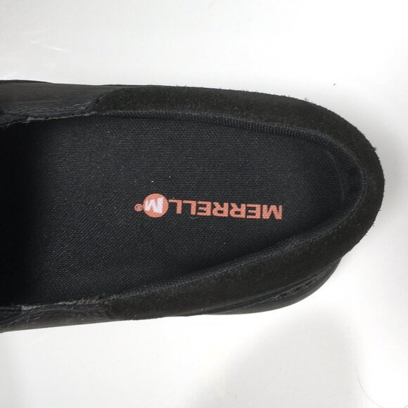 Merrell World Vue Moc Slip On Shoes Mens Size 11 Black Leather J94005 - Picture 9 of 9